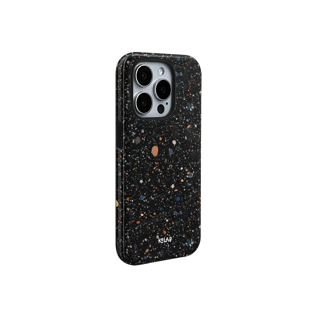 Obsidian Mist | Black Paint Splatter iPhone Case