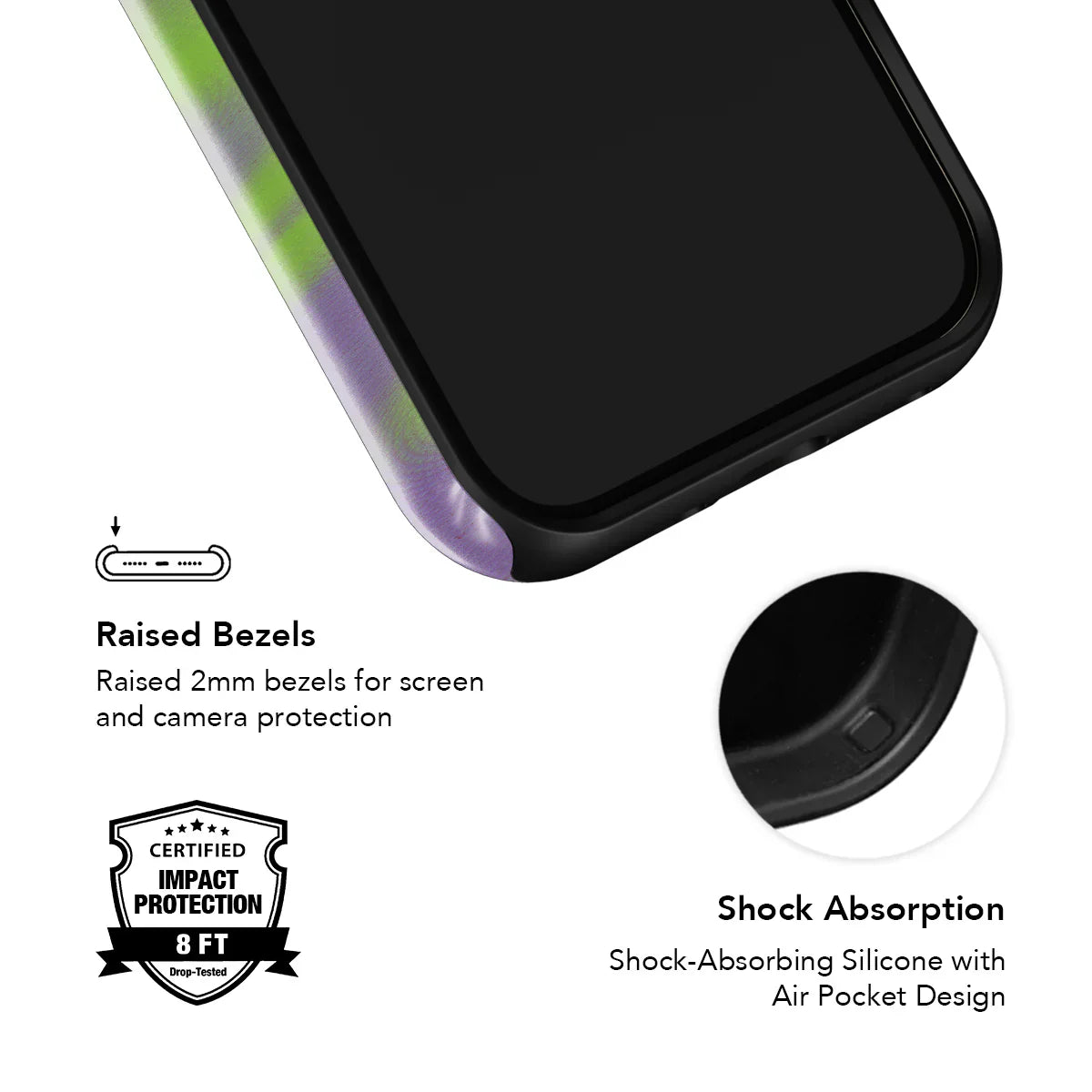 Purple Haze | Y2K Neon Green iPhone Case