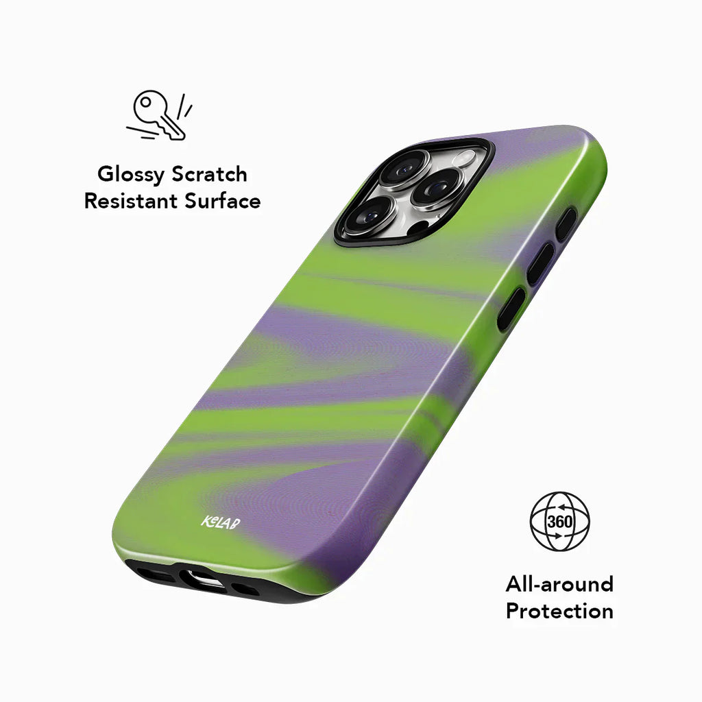 Purple Haze | Y2K Neon Green iPhone Case