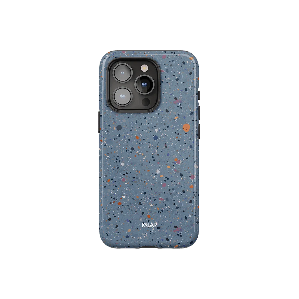 Seaside Drift | Blue Paint Splatter iPhone Case