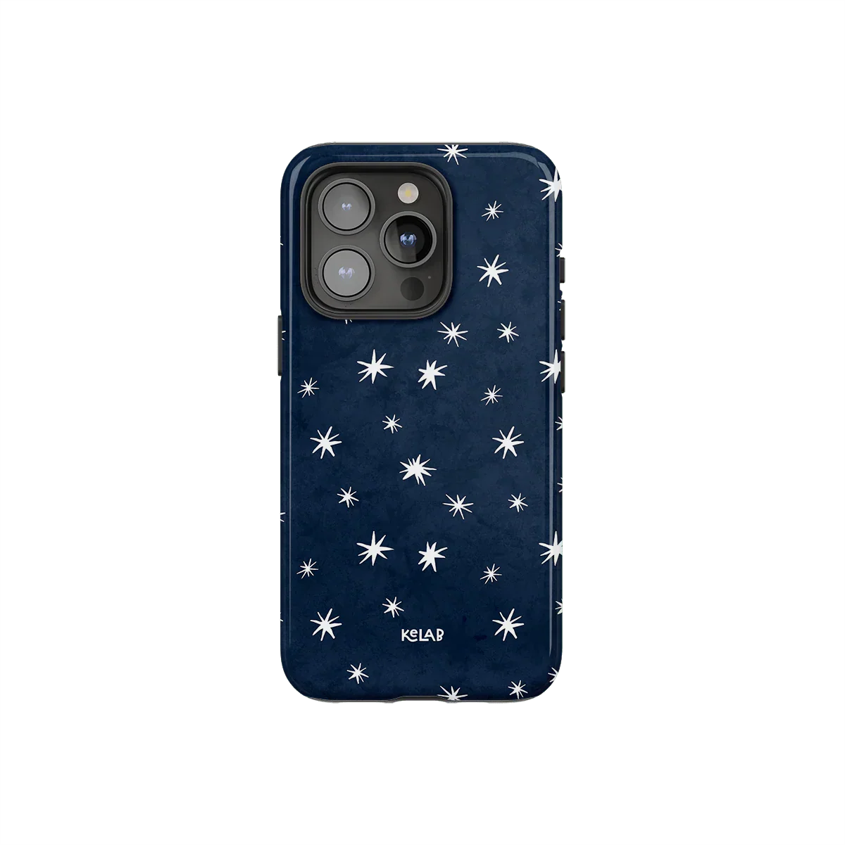 Starglimmer | Deep Blue Hand-Drawn Star iPhone Case