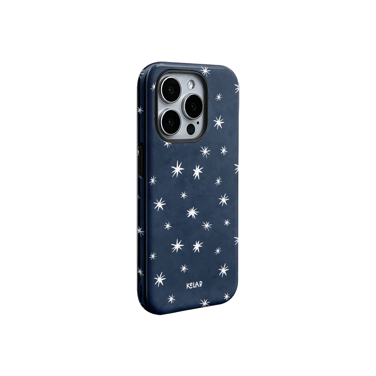Starglimmer | Deep Blue Hand-Drawn Star iPhone Case