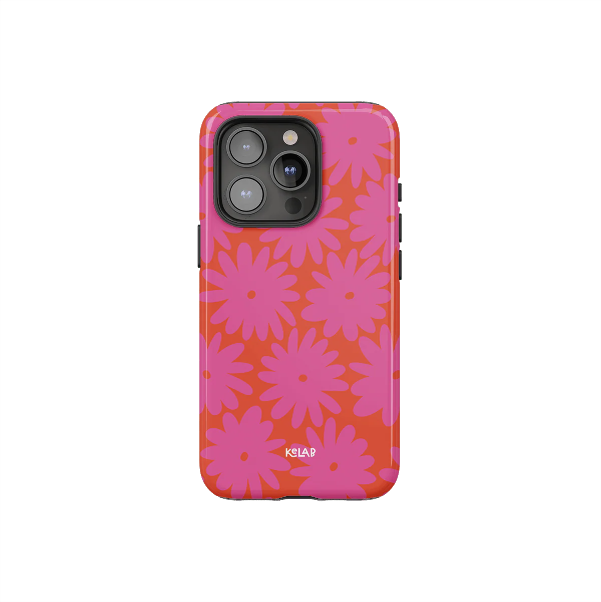 Sunflare Daisy | Retro Pink Floral iPhone Case
