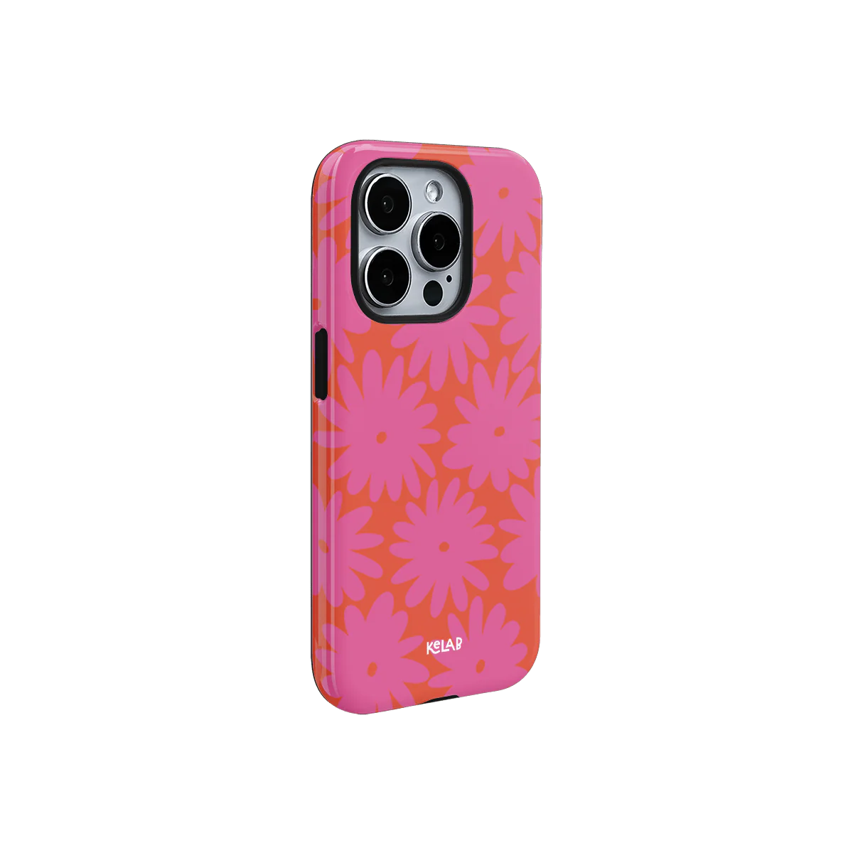 Sunflare Daisy | Retro Pink Floral iPhone Case