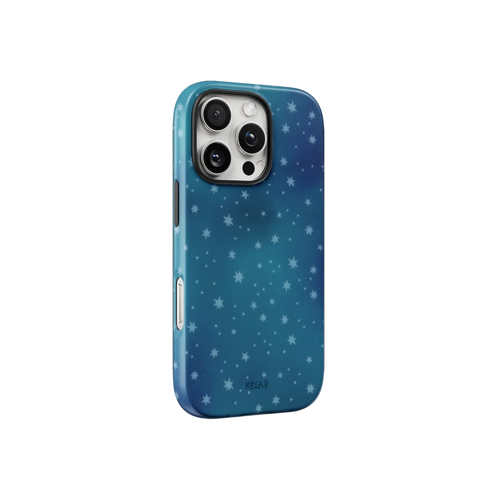 Moon Mist | Starry Midnight Blue iPhone Case