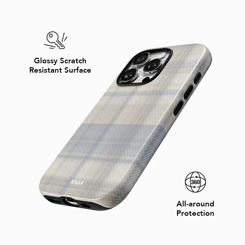 Oatmilk | Beige Flannel Minimalist iPhone Case