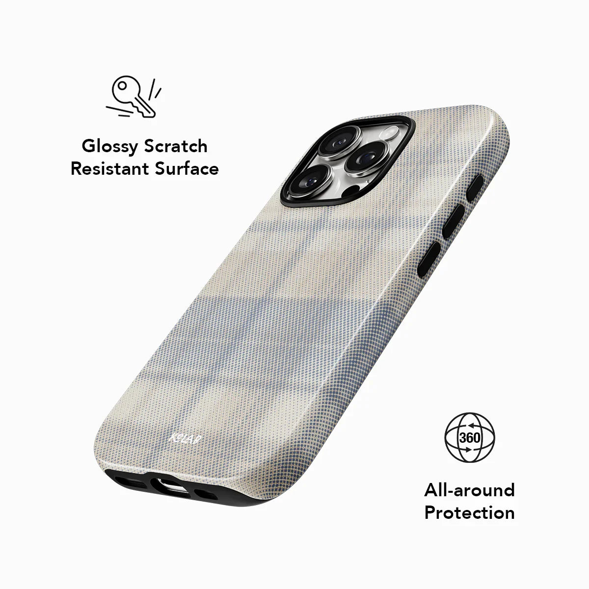 Oatmilk | Beige Flannel Minimalist iPhone Case